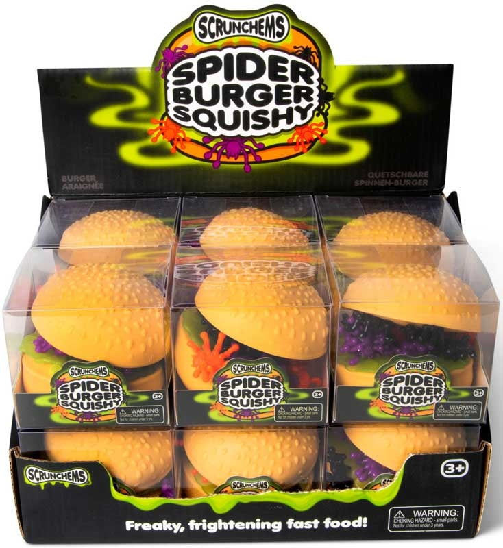 SCRUNCHEMS SPOOKY SPIDER BURGER SQUISH